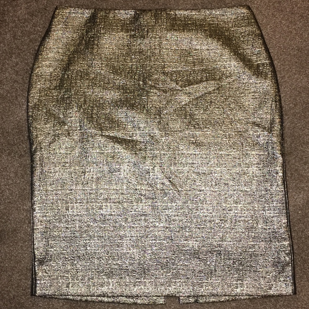 New York & Company Metallic Pencil Skirt sz 18